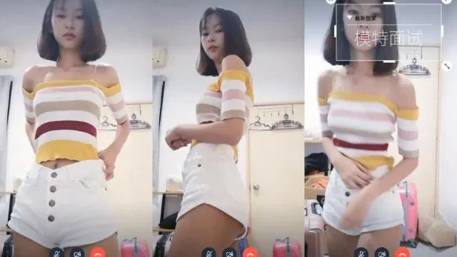 【自拍偷拍】网红模特网络面试聚焦360度毛发特写