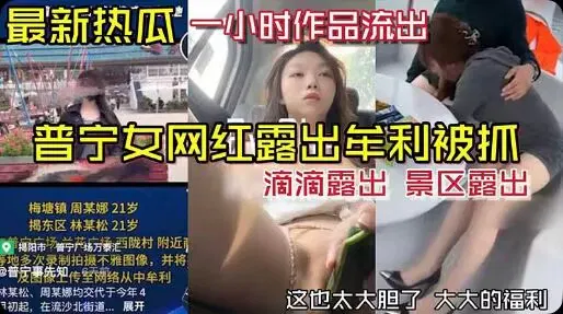 【野战车震】普宁女网红露出牟利被抓，一小时作品流出